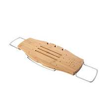 Load image into Gallery viewer, Umbra Aquala Bathtub Tray Extendable, Bamboo Luxury Bath Caddy, 71.1 x 21.6 x 3.8 cm, Natural