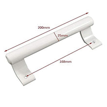 Load image into Gallery viewer, 8 inches Aluminum Alloy Sliding Door Handle Balcony Glass Door Handle Bathroom Closet Door Handle Warehouse Door Garden Door Handle Modern Metal Handle (White)