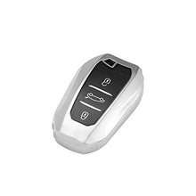 Load image into Gallery viewer, NCUIXZH Soft TPU Car Remote Key Case Full Cover Holder Shell,ForPeugeot 2008 3008 5008,ForCitroen C4 C6 C3-XR Picasso DS3 DS4 DS5 DS6-Silver only case