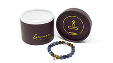 Load image into Gallery viewer, Larimar Accessories | 8mm Mala Beads Bracelet | Mala Gemstone Bracelet | Mala Yoga Bracelet | Mala Prayer Bracelet | Mala Meditation Beads Bracelet | (Sodalite & Tiger Eye)