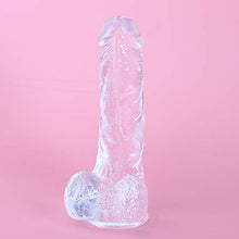 Load image into Gallery viewer, Realistic Dildos Feels Like Skin, 7.3 Inch Clear Dildo with Suction Cup for Hands-Free Play, Body-Safe Material and Adult Sex Toys for Women
