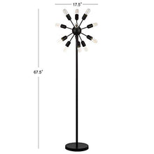 Load image into Gallery viewer, Safavieh Lighting Collection Urban Retro Floor Lamp 67.5-inch Black