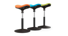 Load image into Gallery viewer, UPLIFT Desk - Crescent Saddle Stool (Orange)