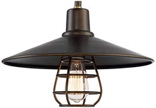 Load image into Gallery viewer, Garryton Industrial Floor Lamp Oiled Rubbed Bronze Metal Cage Barn Light Shade for Living Room Reading Bedroom Office - Franklin Iron Works