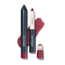 Load image into Gallery viewer, TRE'STIQUE treStiQue Matte Lip Crayon, Matte Lipstick With Built-in Lip Gloss Balm, 2-in-1 Lip Liner Set With Lip Crayon and Lip Balm, Lipstick and Lip Gloss Balm Lip Kit (Belize Bordeaux Refillable)