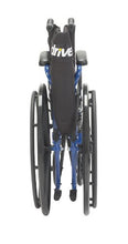 Load image into Gallery viewer, Drive Medical BLS18FBD-ELR Blue Streak Wheelchair with Flip Back Desk Arms, Elevating Leg Rests, 18 Inch Seat