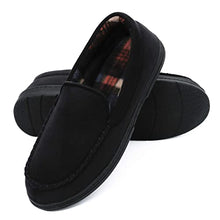 Load image into Gallery viewer, COASIS Men's Moccasin Slipper Memory Foam House Shoe Anti-Slip Sole Indoor Outdoor