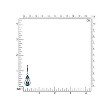 Load image into Gallery viewer, Silvershake 3.54ct. Genuine Pear Shape London Blue Topaz 925 Sterling Silver Drop Dangle Leverback Earrings