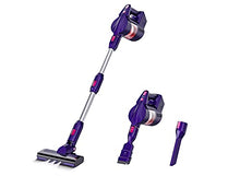 Load image into Gallery viewer, Vacuum Cleaner, LERIZOM 24Kpa Powerful Cordless Vacuum Cleaner with 40 min Max Long Runtime Detachable, Rechargeable Stick Vacuum Cleaner for Pet Hair, Home, Hard Floor, Carpet, 250W, Purple