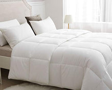 Load image into Gallery viewer, Dafinner 100% Cotton Down Alternative Comforter Queen - Ultra-Soft Breathable Cotton, Luxury 650FP Plush Cloud Fluffy Recycled Microfiber Quilted All Season Duvet Insert, White