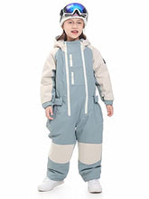 Load image into Gallery viewer, BUMDEEP Kid's Girls Boys One Pieces Ski Suits Jumpsuits Snowsuits Snowboard Waterproof Jackets (Blue ,130cm)