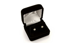Load image into Gallery viewer, 14k White Gold 2mm Round Solitaire Basket Set Stud Earrings with Screw Back
