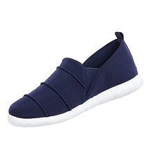 Load image into Gallery viewer, isotoner Women's Zenz Serenity Stretch Satin Slipper, Slip-On Shoe, Navy Blue, 8