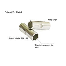 Load image into Gallery viewer, Pastall Non Insulated Butt Connectors Kit 200pcs 22-10 Gauge Uninsulated Butt Connector 22-18AWG, 16-14AWG, 12-10AWG, Electrical Wire Crimp Ferrule Terminals with 45pcs Heat Shrink Tube