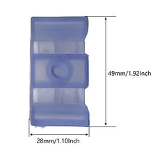 Load image into Gallery viewer, 49mm Anti-Collision Block for Shower Room Glass Sliding Door Shower Door Bottom Guide Assembly Clear(4Pcs)