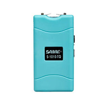 Load image into Gallery viewer, SABRE Stun Gun with Painful 1.160 µC Charge, 120 Lumens, Rechargeable with LED Flashlight, Includes Belt Holster and Safety Switch