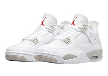 Load image into Gallery viewer, Nike Men's Air Jordan 4 Retro White Oreo, White/Tech Grey/Black/Fire Red, 7.5