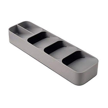 Load image into Gallery viewer, Joseph Joseph DrawerStore Compact Cutlery Organizer Kitchen Drawer Tray, Small, Gray