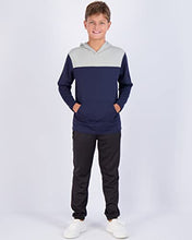 Load image into Gallery viewer, 3 Pack: Boys Girls Youth Teen Mesh Dry Dri Fit Long Sleeve Active Athletic Hoodie Sweatshirt Tops Gym Basketball Clothes Wicking Sweater Uniform Clothes Kids Plain Ninos Warm Soft -Set 1, XS (4/5)