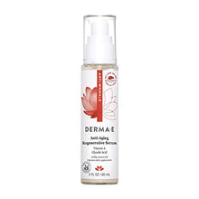 Load image into Gallery viewer, DERMA E Anti-Aging Regenerative Serum – Hydrating Day and Night Serum – Skin Renewing Serum with Glycolic Acid and Vitamin A – Advanced Facial Skin Care Treatment, 2 fl oz