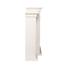 Load image into Gallery viewer, SEI Furniture Tennyson Electric Bookcases Fireplace, Ivory