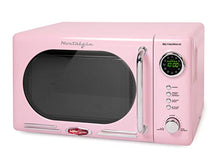 Load image into Gallery viewer, Nostalgia Retro 0.7 Cubic Foot 700-Watt Countertop Microwave Oven, Cu. Ft, Pink