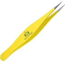 Load image into Gallery viewer, Fine Point Tweezers for Women and Men – Splinter, Ticks, Facial or Chin Hair, Brow and Ingrown Hair Removal – Sharp, Needle Nose, Stainless Steel, Surgical Tweezers Precision Pluckers Majestic Bombay