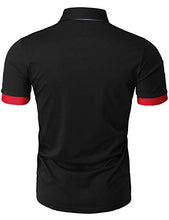 Load image into Gallery viewer, H2H Mens Casual Slim Fit Short Sleeve Collar Polo Shirts CHARCOALBLACK US S/Asia M (CMTTS261)