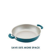 Load image into Gallery viewer, Rachael Ray 8-Piece Aluminum Cookware Set, Teal Shimmer