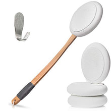 Load image into Gallery viewer, Toem Lotion Applicator for The Back | Applicators Easy Reach | Self Application of Cream Sunscreen Self Tanner | Includes 1 Applicator Handle, 4 Pads & 1 Hook (4 Pads)