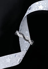 Load image into Gallery viewer, Dazzlingrock Collection 0.15 Carat (Ctw) Sterling Silver Black & White Diamond Ladies Bridal Wedding Stackable Band, Size 4