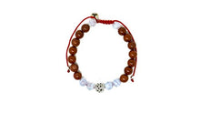 Load image into Gallery viewer, Larimar Accessories | 8mm Mala Beads Bracelet | Mala Gemstone Bracelet | Mala Yoga Bracelet | Mala Prayer Bracelet | Mala Meditation Beads Bracelet | (Red Jasper & Blue Lace Agate)