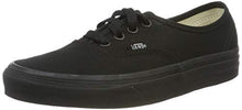 Load image into Gallery viewer, Vans Authentic Unisex Skate Trainers Shoes Black 11 B(M) US Women / 9.5 D(M) US Men