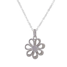 Load image into Gallery viewer, NOVICA Obsidian .925 Sterling Silver Pendant Necklace 17.25" 'Margarita Dream'