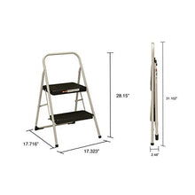 Load image into Gallery viewer, Cosco 2-Step Household Folding Step Stool, Gray