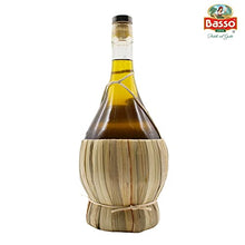Load image into Gallery viewer, BASSO 1904, Unfiltered Premium First Cold Pressed Extra Virgin Olive Oil, 1 Liter, Product of Italy, Wicker, Straw Basket, 1 liter (33.81 fl oz)