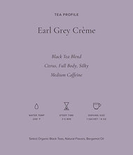 Load image into Gallery viewer, Art of Tea | Organic Earl Grey Crème Tea| 50 Eco Friendly Pyramid Tea Bag Sachets