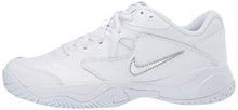 Load image into Gallery viewer, Nike Women's Court Lite 2 Tennis Shoe, White/Metallic Silver-White, 8.5 Regular US