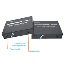 Load image into Gallery viewer, Primeda HDMI Extender Over Fiber Optic Cable Singlemode up to 12.4miles (20Km), 1080P HDMI Extension Adapter Repeater,Uncompressed.1 Transmitter and 1 Receiver Kit