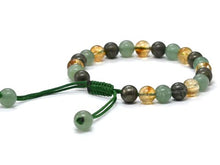 Load image into Gallery viewer, Money Wealth Success Bracelet - Pyrite Green Aventurine Citrine Bracelet Set for Men Women Healing Calming Anxiety Stress Relief Gifts (Adjustable)
