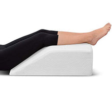 Load image into Gallery viewer, Leg Elevation Memory Foam Pillow with Removeable, Washable Cover - Elevated Pillows for Sleeping, Blood Circulation, Leg Swelling Relief and Sciatica Pain Relief - Pillow for Back Pain and Pregnancy