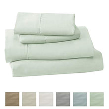 Load image into Gallery viewer, Lightweight Microfiber Sheets. Soft, Cozy Sheets. Breathable, Wrinkle Free Bed Sheet Set. Emery Collection (Queen, Pale Green)