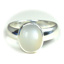 Load image into Gallery viewer, Jewelryonclick Natural Moonstone Silver Rings for Men 5 Carat Gemstones June Astrology Birthstone in Size 12