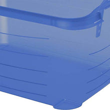 Load image into Gallery viewer, Life Story Blue Closet Organization & Storage Box Container, 55 Quart (4 Pack)