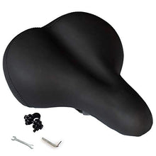 Load image into Gallery viewer, OXYVAN Bike Seat Most Comfortable Universal Replacement Bicycle Seat Cushion Dual Shock Absorbing Ball Wide Bicycle Saddle for Men Women, Black