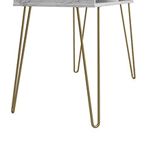Load image into Gallery viewer, Novogratz Computer Desk with Storage, White Marble