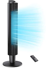 Load image into Gallery viewer, Tower Fan, 42” 90° Oscillating Tower Fan with 5 Fan Speeds, Sleep Mode, Remote, 12H On/Off Timer, Portable Stand Up Floor Bladeless Fan for Bedrooms, Living Rooms, Kitchen, Offices