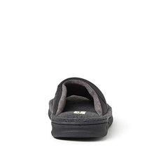 Load image into Gallery viewer, Dearfoams mens Max Quilted Nylon Slide Slipper, Black, Medium US