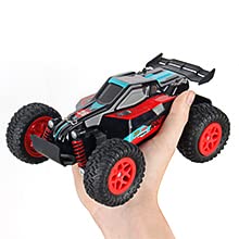 Load image into Gallery viewer, Loozix RC Racing Car, 1:20 Scale 2.4GHZ Remote Control Car 20KM/H High Speed Racing RC Truck Electric Toy Vehicle with 2 Rechargeable Batteries for Boys Kids