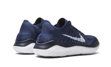 Load image into Gallery viewer, Nike Free RN Flyknit 2018 942838 400 College Navy/White Men's Running Shoes (11.5)